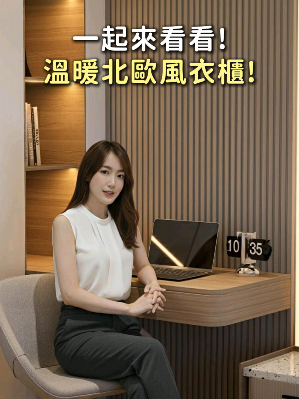 房間衣櫃這樣做超耐看！ 一起來看木質北歐風衣櫃是怎麼設計的吧✨ 有興趣歡迎厶訊我們✉️ 幫你規劃最理想的家✨ #室內設計  #裝潢 #衣櫃  #預售屋 #台中 