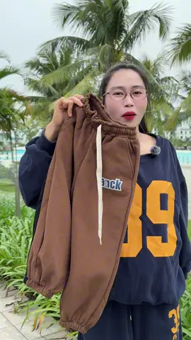 Quần dài nỉ 2 da xịn in chữ ANCK