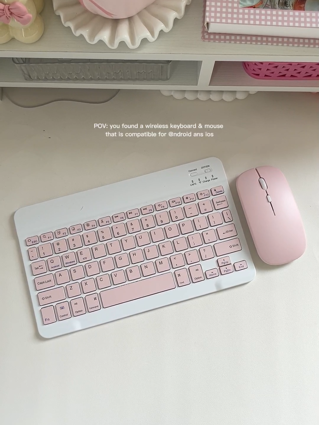yes compatible for cp, windows and ios #wirelesskeyboardandmouse #keyboardandmouse #bluetoothkeyboard #bluetoothmouse 
