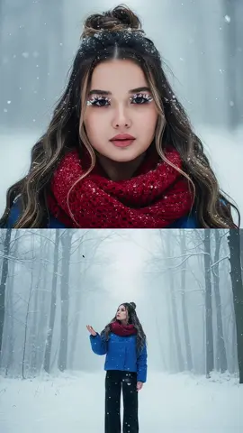 It's another winter. This winter snow scene photo is so atmospheric. You can use the capcut in the video to make it for free Al generates winter snow photos with one click, how to make snow photos, Gemini creates winter snow photos tutorials, beautiful winter snow photos generation instructions, black bib snow photo making tutorial, Al generates snow photos instructions, how to make snowy photos, how to use Gemini to generate Snowy day photo instructions, Google make snow scene photo tutorial. #capcutforus #capcut #capcutpioneer #gemini 