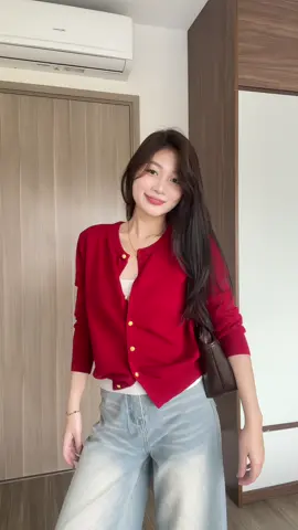 Lên thêm vid vì áo quá đẹp mí bà ơii #xh #myoutfit #phoidoxinh #cardigan 