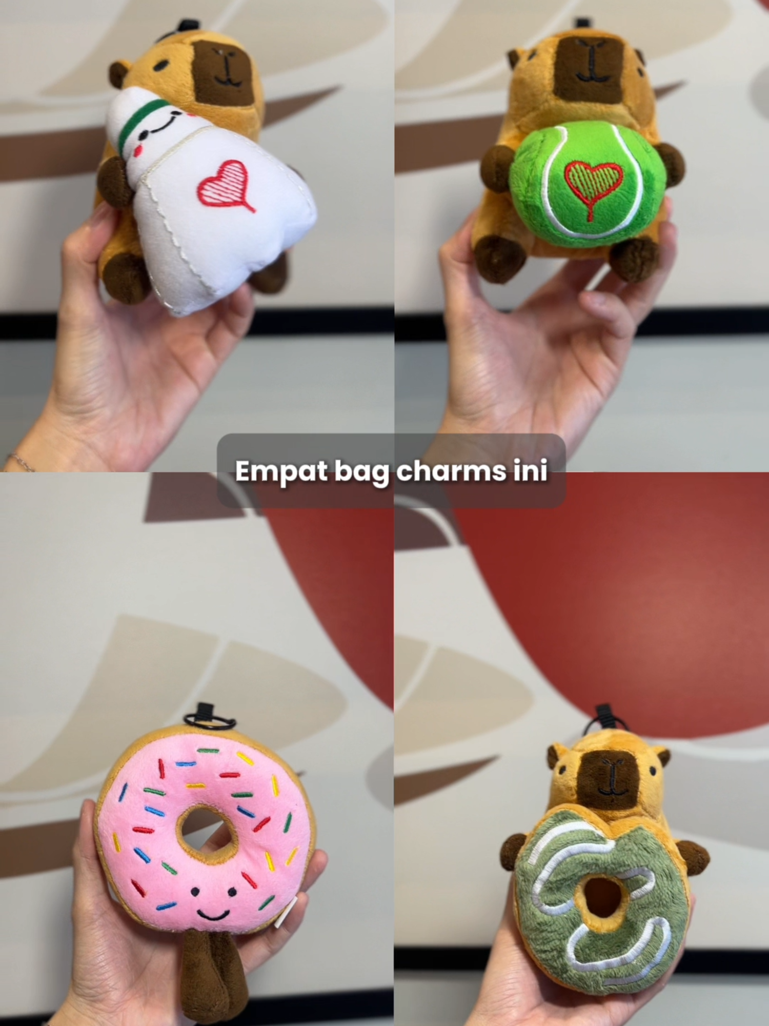 Lengkapi koleksi gemasmu dengan Capybara Hobi Apa? Bag Charm Collection! Dijamin ini bakal jadi pusat perhatian sih kalau kalian punya! #KopiKenangan