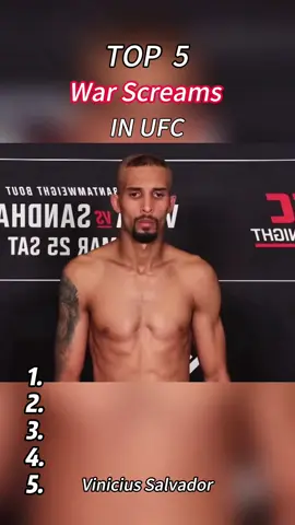 TOP 5 War Screams IN UFC #top5 #UFC #mma #usa #fyp 