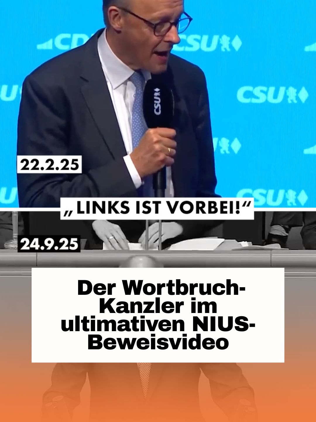 Merz widerspricht Merz! Der Kanzler hat keine Skrupel, Dinge zu versprechen und zu behaupten – und dann wieder komplett zurückzunehmen. Hier sein bisheriges Best of – nichts für schwache Nerven! #NIUS #NIUSLive #Merz #Deutschland #Politik