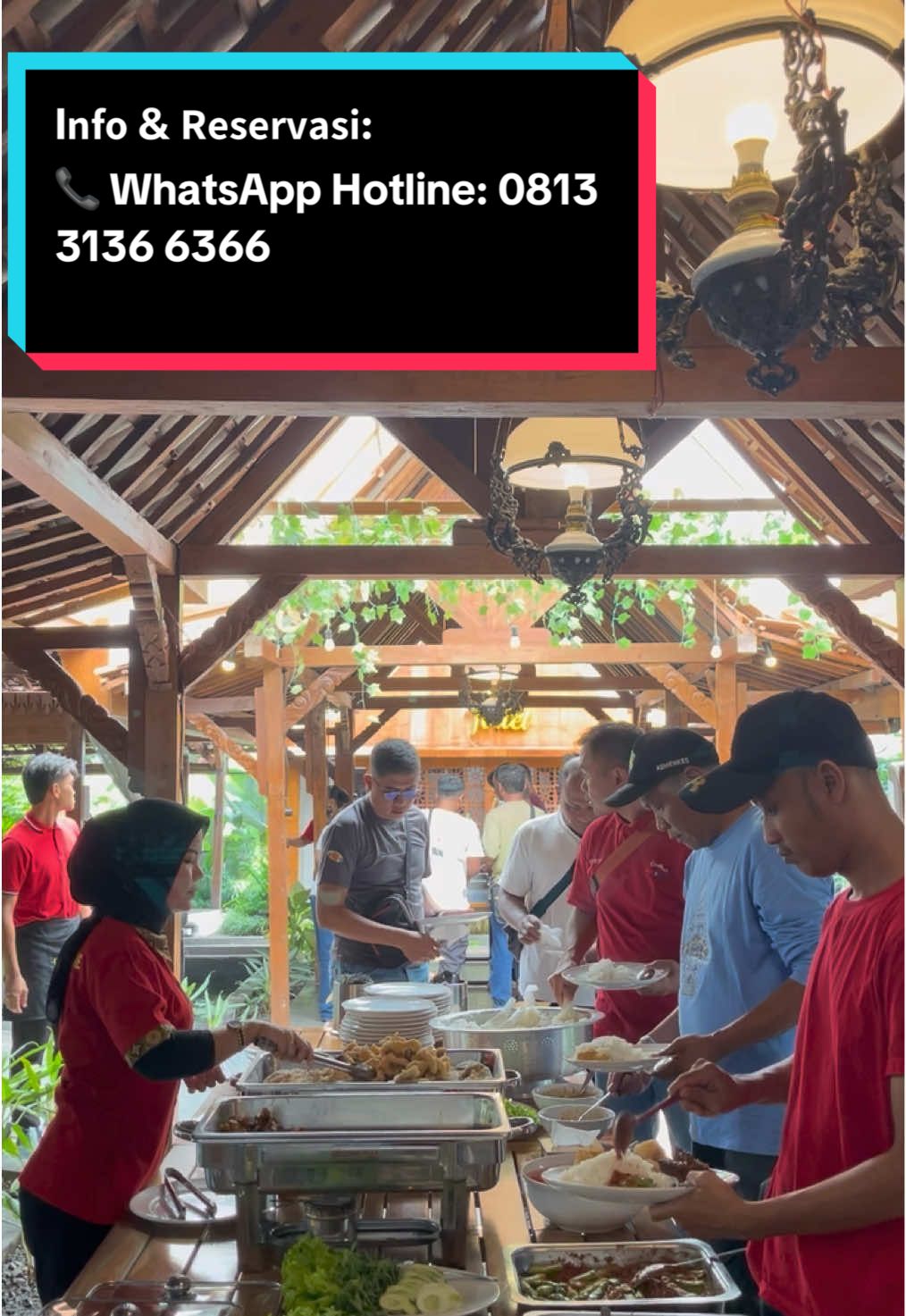 Wah, momen keseruan! Reservasi dari Jogja sebanyak 180 orang? Wow, itu pasti acara yang sangat spesial! Pilihan alacarte atau buffet, keduanya pasti akan membuat acara Anda semakin meriah dan lezat! Silakan hubungi kami untuk informasi lebih lanjut.              I𝗻𝗳𝗼 & 𝗥𝗲𝘀𝗲𝗿𝘃𝗮𝘀𝗶: 📞 WhatsApp Hotline: 0813 3136 6366 @warungwareg_official Warung Wareg Karang Ploso 📍Jl. Raya Kepuharjo no.7 Karangpoloso @wisata_warung_wareg 📍Jl.Raya Dieng no.9, Bendo, Kota Batu @warungwaregkepanjen 📍Jl. Raya Mojorejo No. 7 Kepanjen @warung_wareg_batu 📍 Jl. Ir. Soekarno No. 7, Ngandat, Kota Batu Omah Warung Wareg 📍 Jl. Kertanegara 126-127, Desa Girimoyo, Karangploso . . . #warungwareg #OmahWarungWareg #kulinermalang#fyp #lewatberanda 