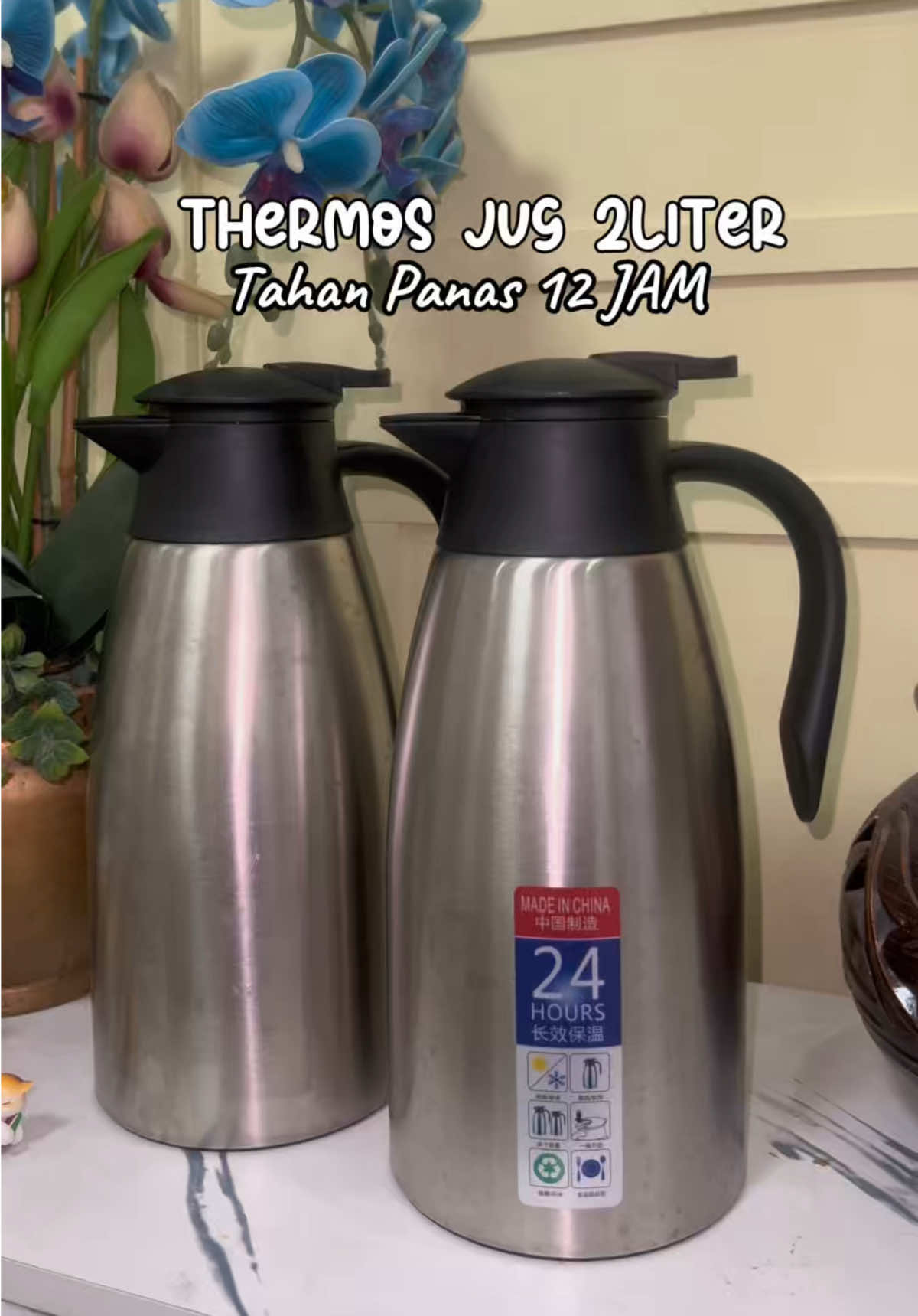 Di sebab kan best sangat thermos nie tahan panas sehingga 12JAM , kite repeat tau beli 1 lagi , senang nak buat air kopi dan teh bila ada buat makan2 . Warna lain pun banyak yang cantik2 tau . #thermos #2Liter #tahanpanas