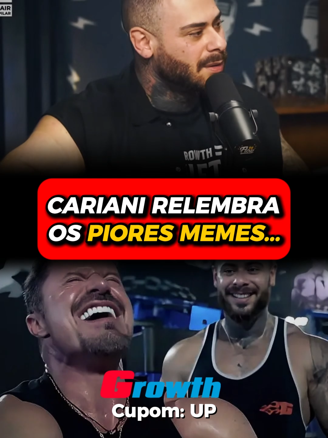 🏷️ Cupom “UP” na @growth.supplements  . . . #renatocariani #leostronda