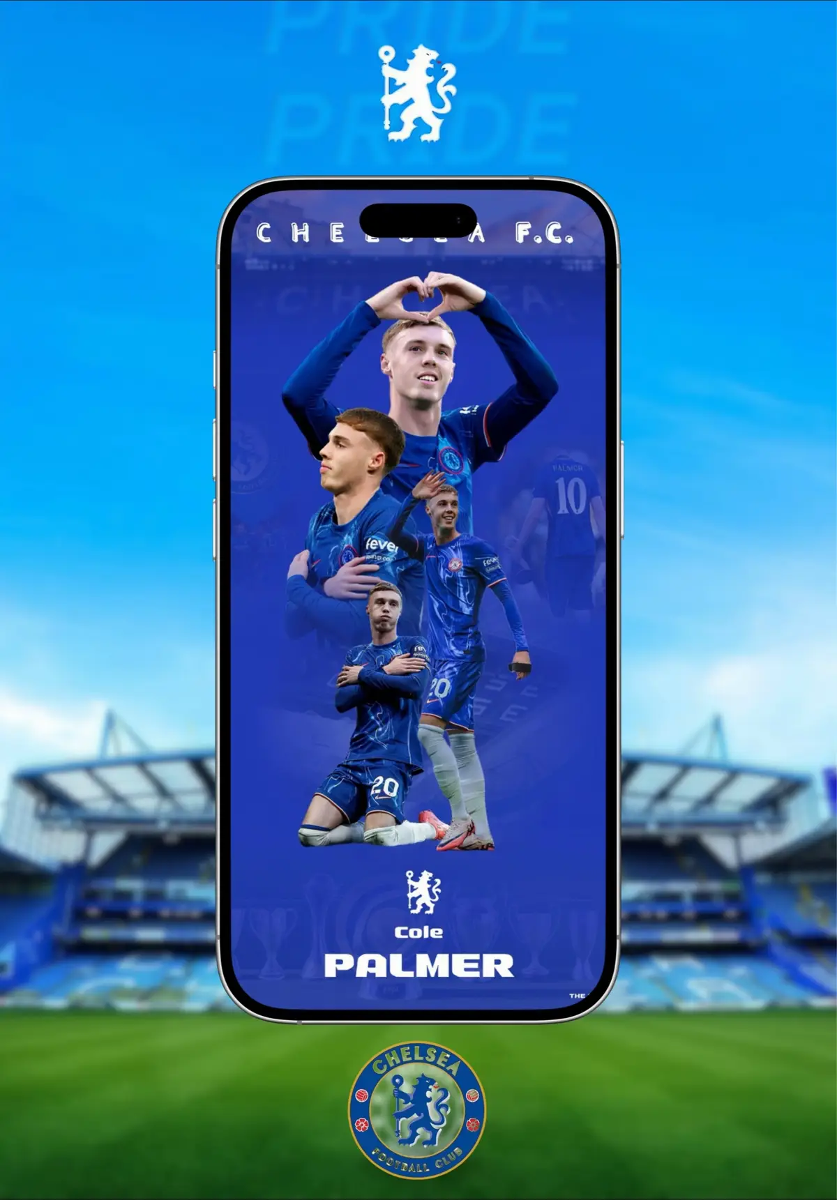 Sorry, CFC fans, if I didn't do it nicely. 🙏☺️ #wallpaper #4k #chelsea #blue #เชลซี 