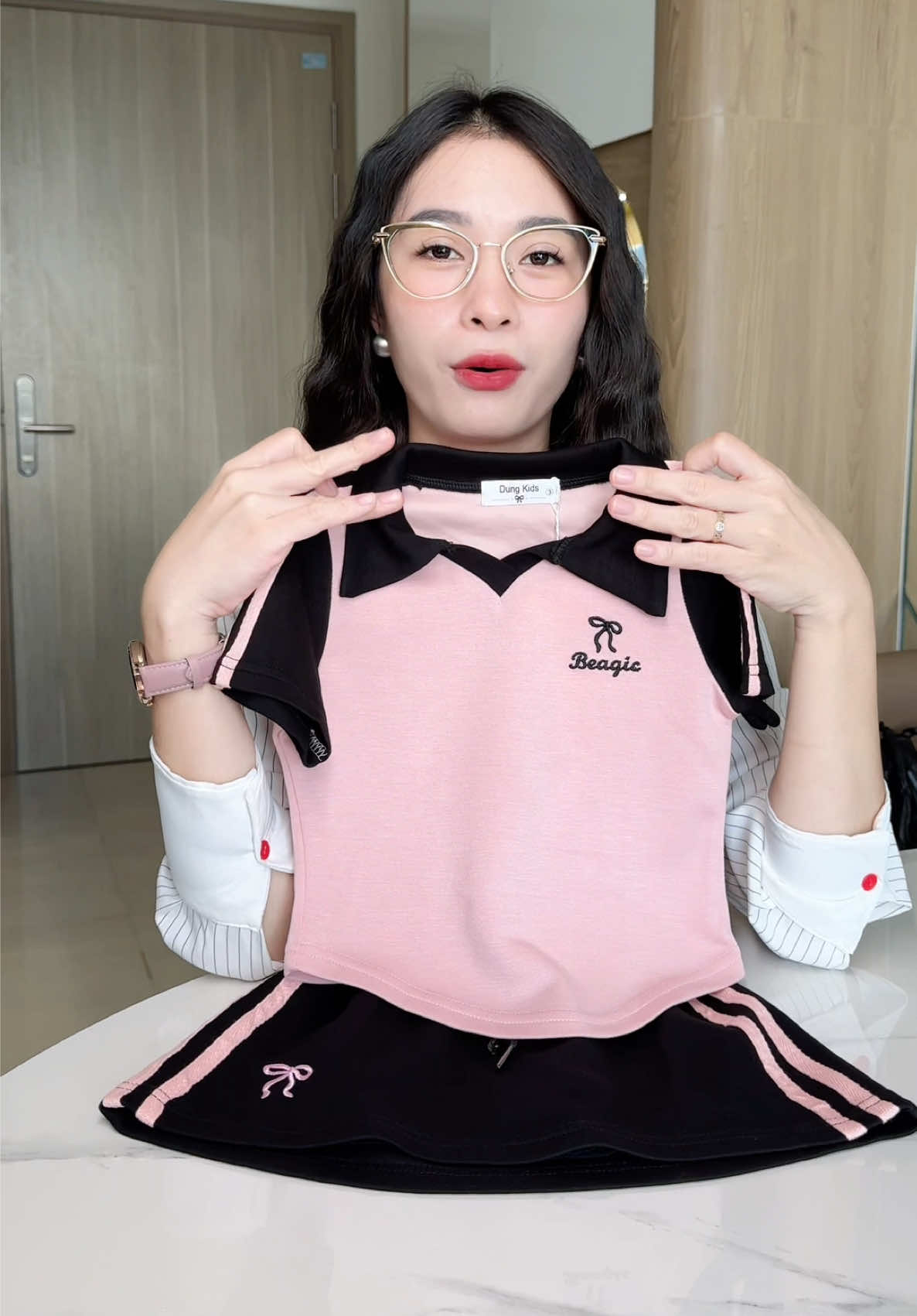 Bộ thể thao áo Polo đẹp cho bé gái 8-35kg #dotreem ##hanghipstore 