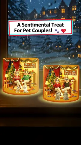 Got this light box it captures our love for each other and our furry friends ✨ #wanderprints #personalized #gifts #Christmas #giftforcouples