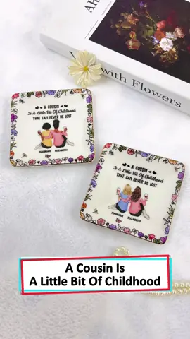 Picking up my rings from this dish always makes me smile, thinking of my fun cousin moments 💕 #wanderprints #personalized #gifts #giftforcousin #giftforher
