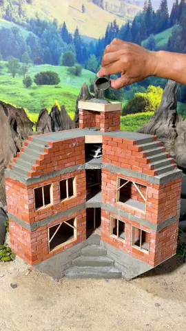 Beautiful Modern 2-Story House with Mini Bricks- A Perfect Design Contemporary Architecture #miniature #modernhouse #dreamhouse #vfuho #DIY