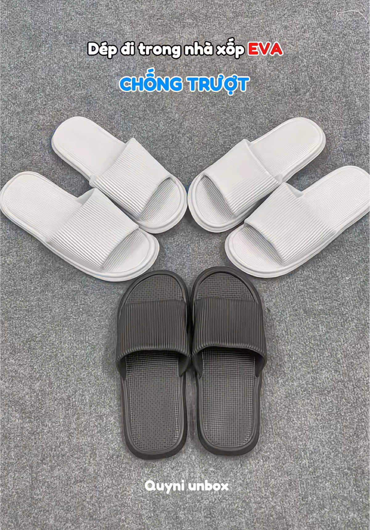 Dép đi trong nhà xốp EVA siu nhẹ, đi êm ái, đế dày dặn, chống trơn trượt, chống thấm tốt, đủ sire nhiều màu cho cả nam và nữ #depditrongnha #depxoptrongnha #quyniunbox #depditrongnhanu #depditrongnhamuadong 