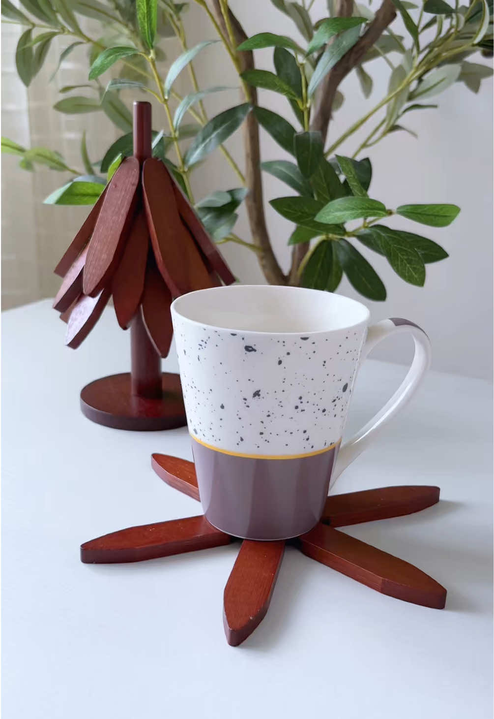 Wooden Trivet Set 🤎 #heatresistant #trivet #mats 