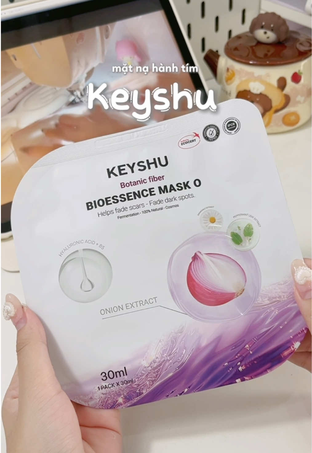 chiếc mặt nạ lun có trong routine skincare của tuiii 🍇  #keyshu #matnahanhtim #hanhtim #unboxcunganna  