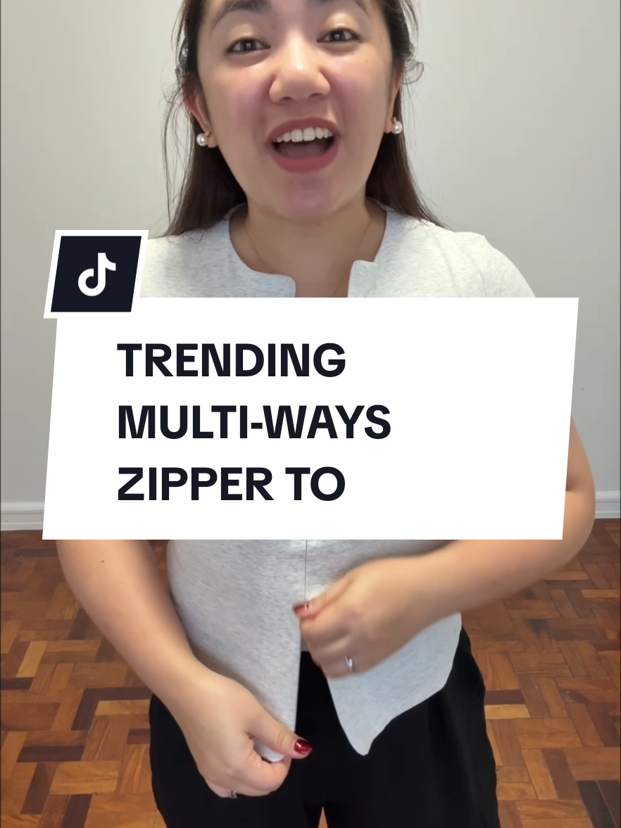 Sulit at hindi lang pala hype etong tending na multi-ways zipper top na eto!!😍🤩 #aizagayagaya #fashion #zippertop #vnecktop #vneck 