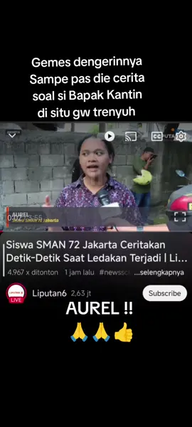 narasumber nan lugas dan trengginas melahap setiap pertanyaan wartawan. namanya: AUREL. catat!! #ledakan di #masjid #sman72 #jakarta  video capture: #liputan6