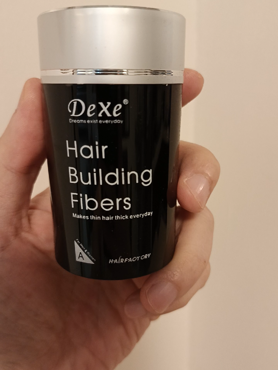 Dexe Hair Building Fiber for Instant Thick Hair in Seconds. #viralvideo #trendingvideo #baldhairsolution #hairloss #tiktokviral 