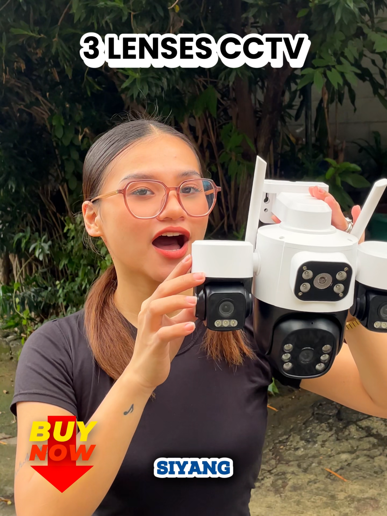 OUTDOOR 3 LENSES CCTV FOR YOUR BUSINESS AND HOME SECURITY! CHECKOUT TODAY AND GET YOUR PEACE OF MIND EVERYDAY! #CCTV #v380pro #VISION #SECURITY #TIKTOK