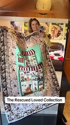 I have one available, link in my bio DreamTeamQuilts.Etsy extra thick with fleece backing #dreamteamquilts #adoptdontshop #rescue #rescuedog #quilt 