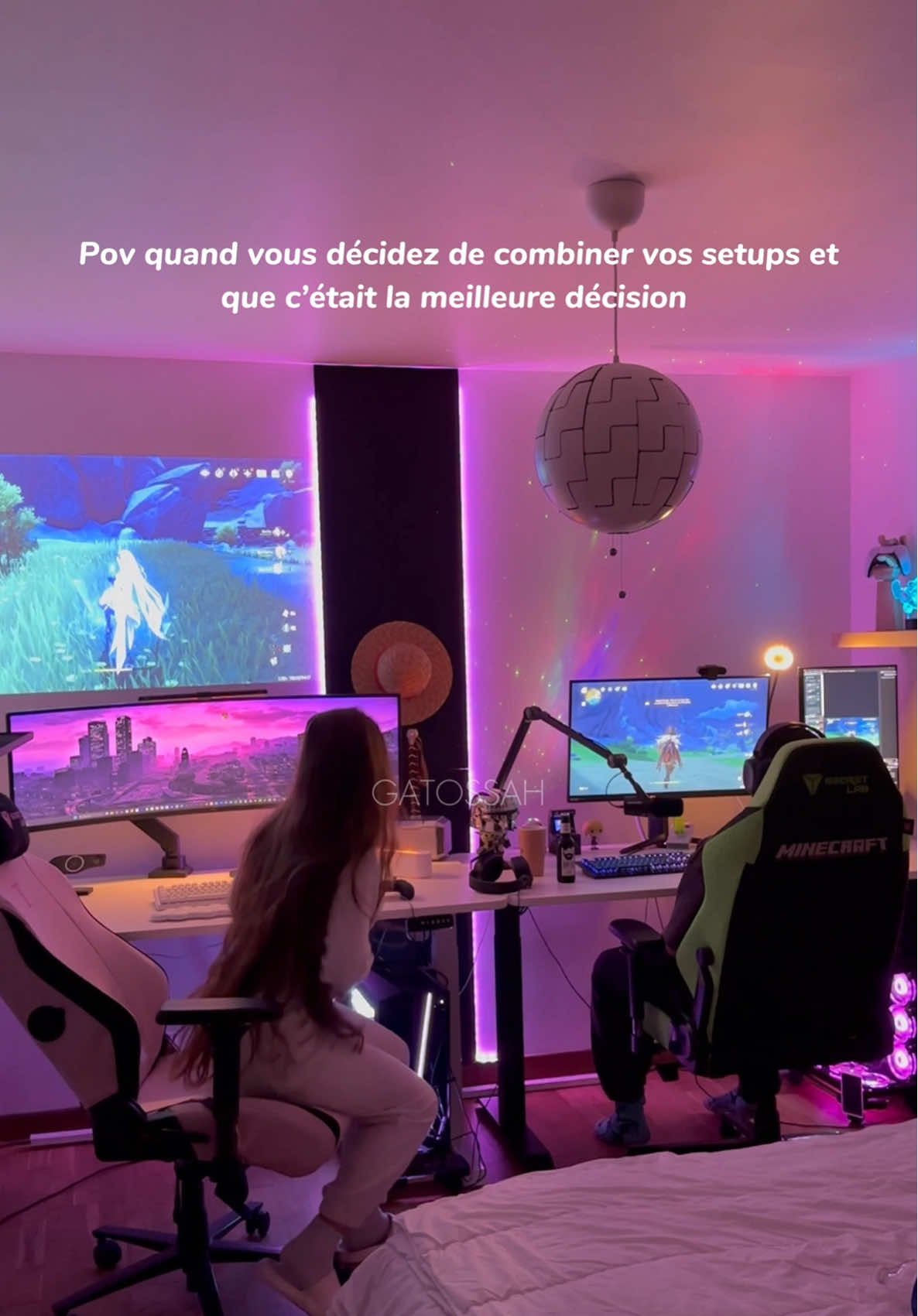 Worth it 🫱🏼‍🫲🏻🫰🏻👾 #setupgamer #couplesetup #gaming #genshin #pourtoii @Smile 