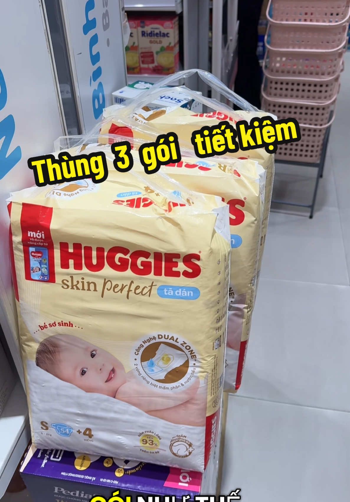 Huggies sơ sinh seo to #huggies #huggiesskinperfect #tadansosinh 