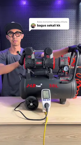 Membalas @lujang afiliate kompresor jld 30lt 1hp tanpa oli perawatan mudah mesin tidak berisik #kompresor #kompresorangin #kompresorlistrik #kompresorjld #jldtools 