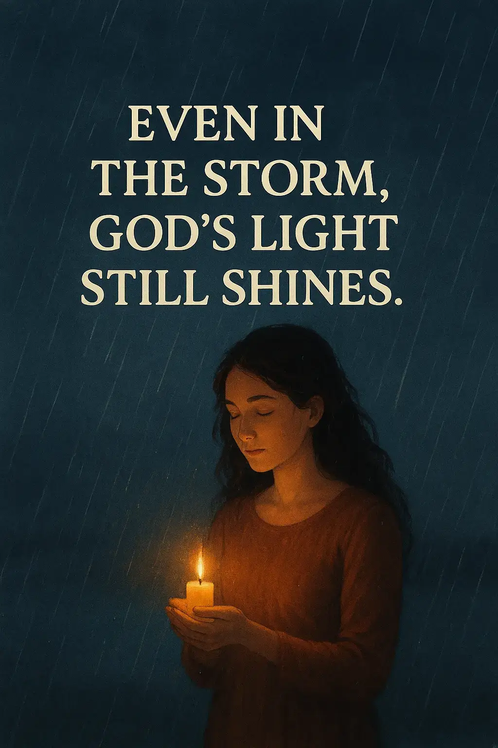No storm lasts forever. 🌧️ Keep your faith — God’s light will guide you through every dark night. 💛🙏 #HopeInHardTimes #FaithOverFear #GodIsWithUs #ChristianInspiration #LightInTheDarkness     