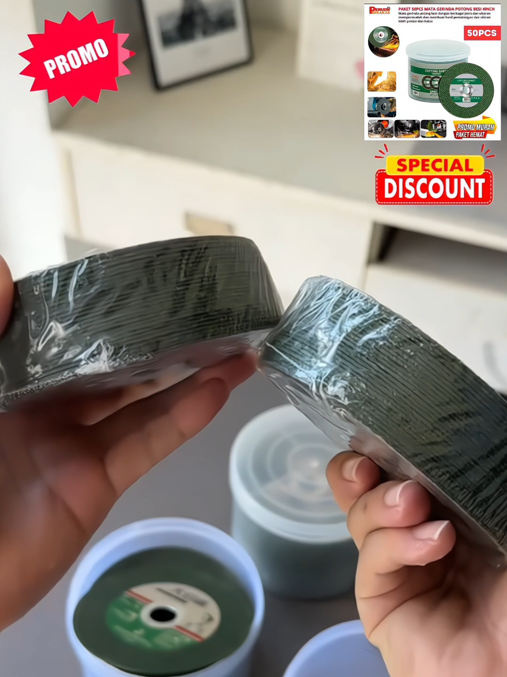 Paket hemat 50pcs  #cutthingwhell #matagerinda #matagerindapotong #cuttingwhell #batupotong 