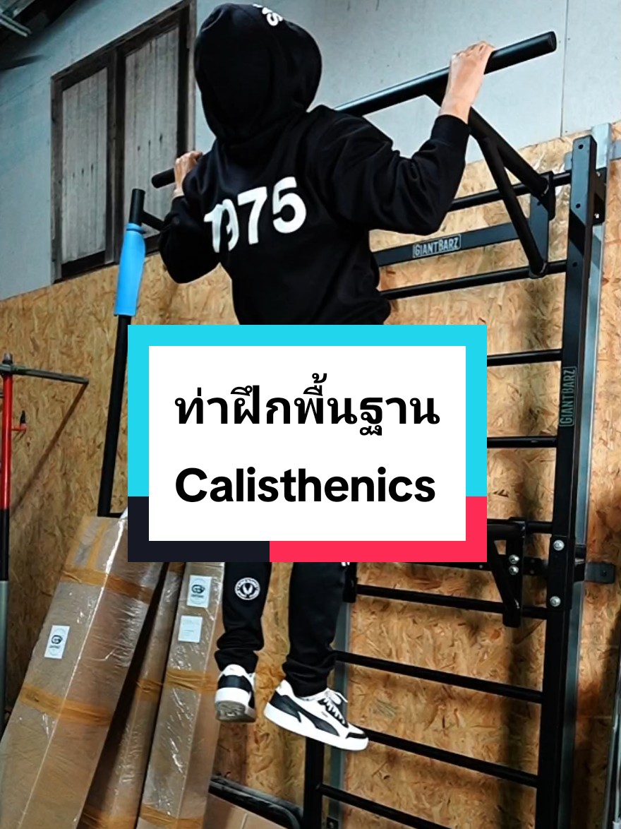 ท่าฝึกพื้นฐาน Calisthenics ฉบับรวบรัด #ติ๊กไจแอนท์บาร์จะเป็นอินฟลู #calisthenics #workout #GiantBarz #tik_giantbarz