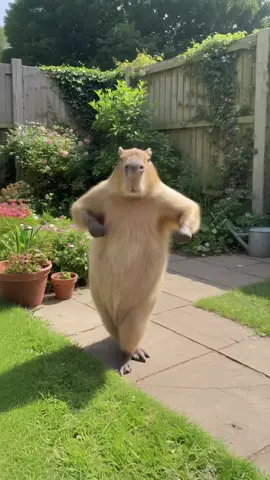 Capybara does the Paloma 💃 #fyp #capybara #brainrot #trending #funny