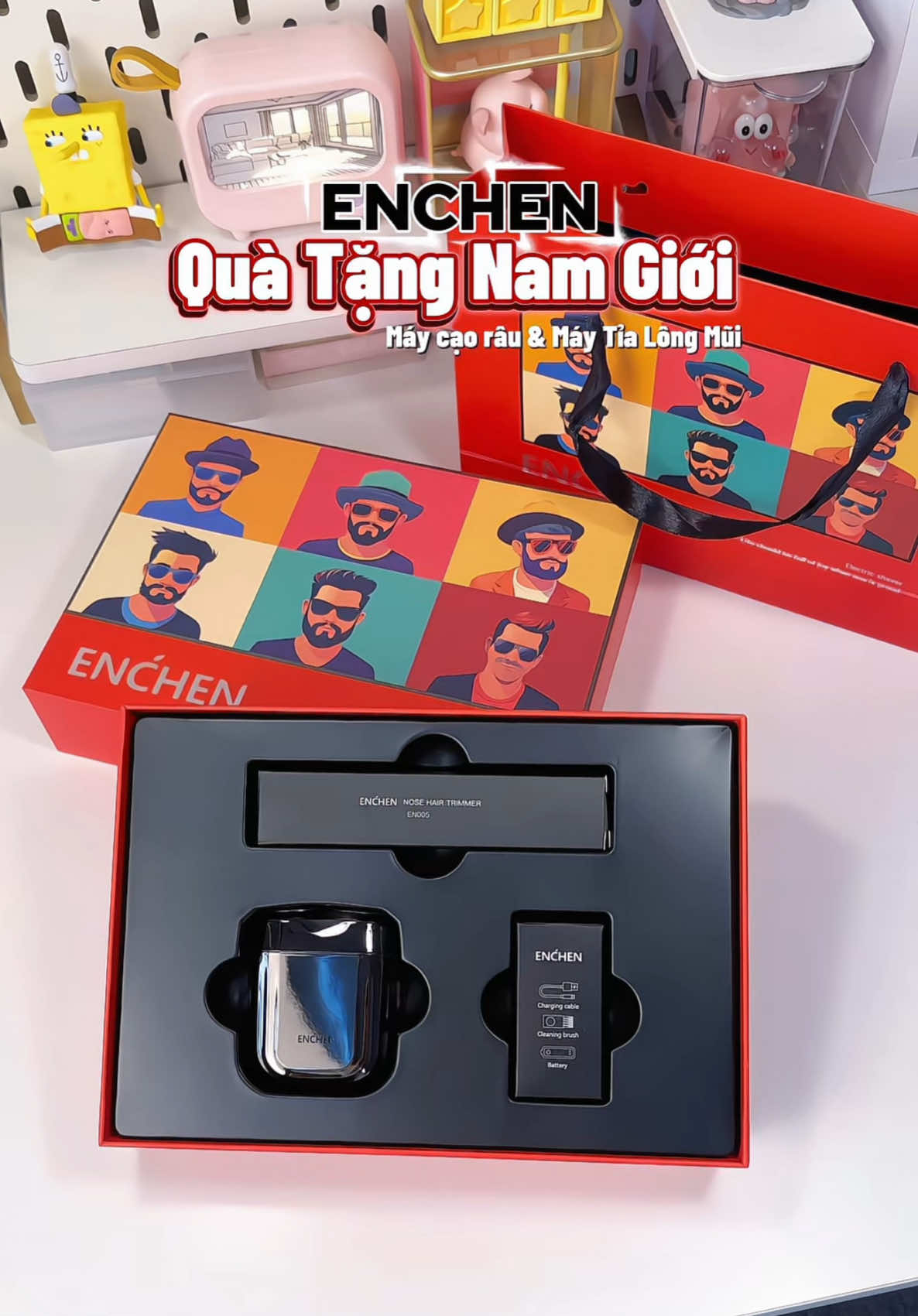 Con gái tụi mình cũng tâm lý chứ bộ 🥰  #enchen #quatangnamgioi#quataangnguoiyeu #maycaoraumini #imkunn 