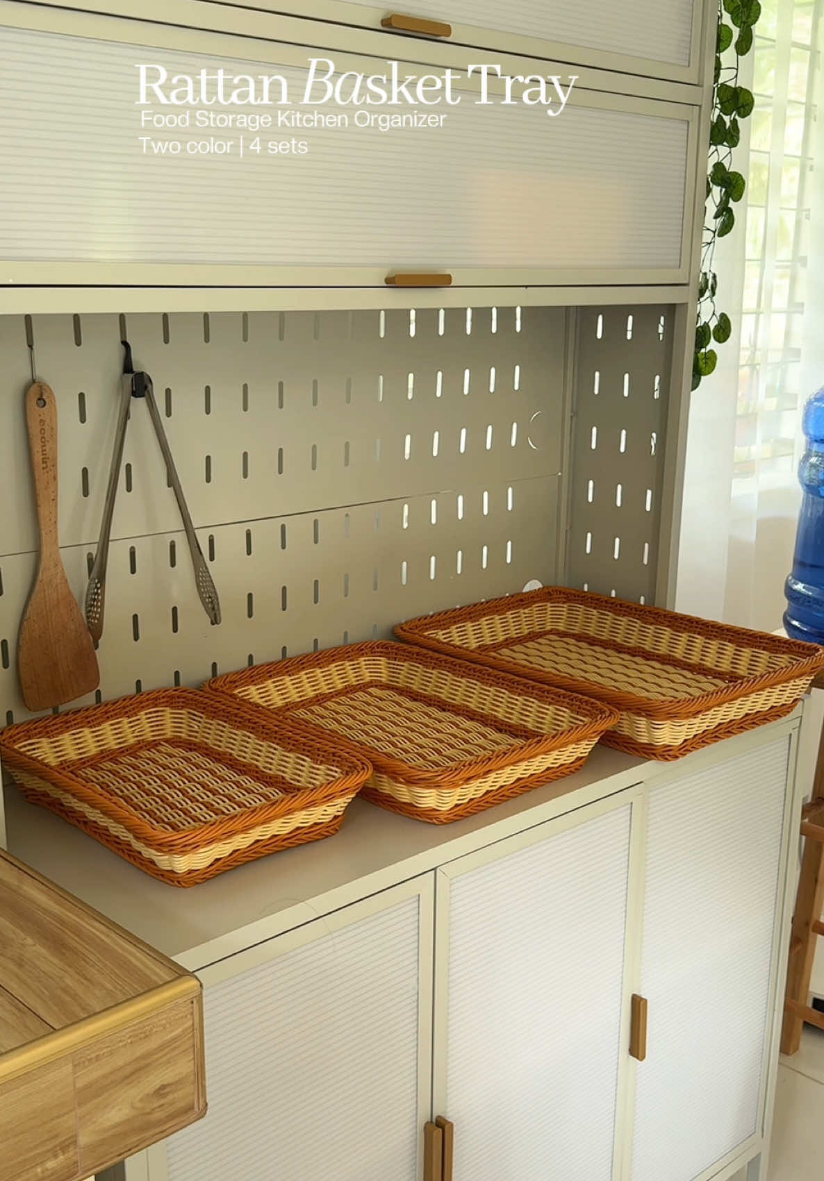 Rattan Basket Tray🫶 #foodtray #foodbasket #foodstorage #foodorganizer #rattanbasket 