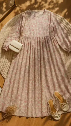 Midi Dress Rayon Premium Jumbo#dres#rayon#fypシ゚ 