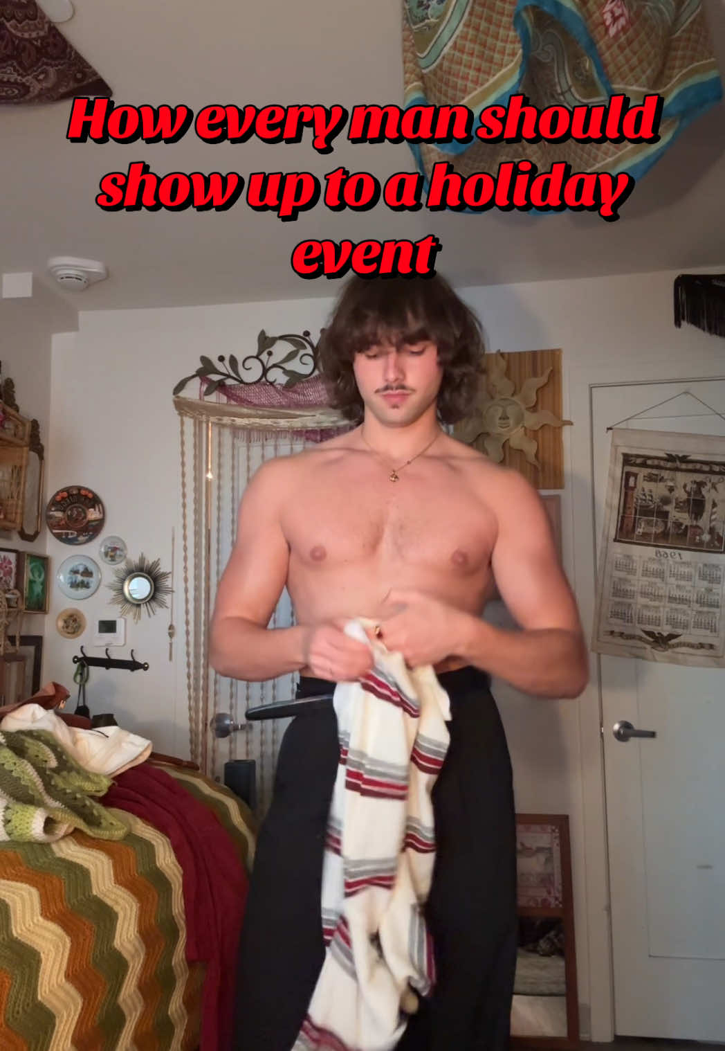 Exude George Michael’s essence every holiday party you go! #fyp #vintage #fashion #christmas2025 #hayesways 