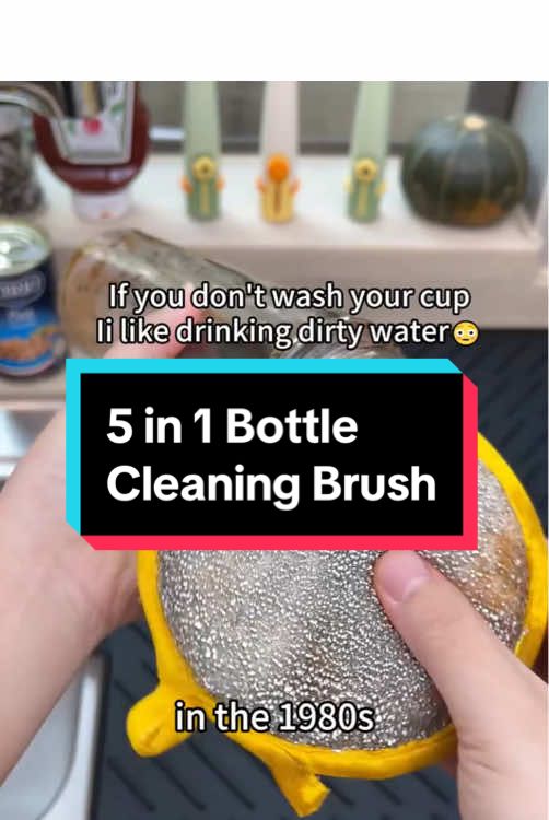 I can’t believe I waited this long to get this brush.#tiktoshopcybermonday #tiktokshopblackfriday #homehacks #5in1cupbrush #kitchenmusthaves #cleaninghacks 