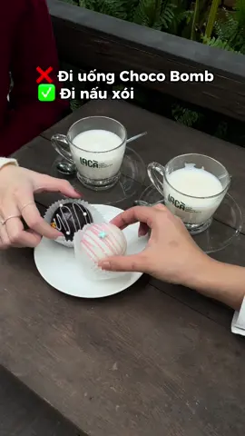 Làm đôi quả Choco bomb nấu xói bon mồm hẳn 🤭 Giáng sinh ở xa nhưng lại rất gần #chocobomb #chocolatebomb #chocolatebombs #chocolatebomb🍫🍫 #giangsinh 