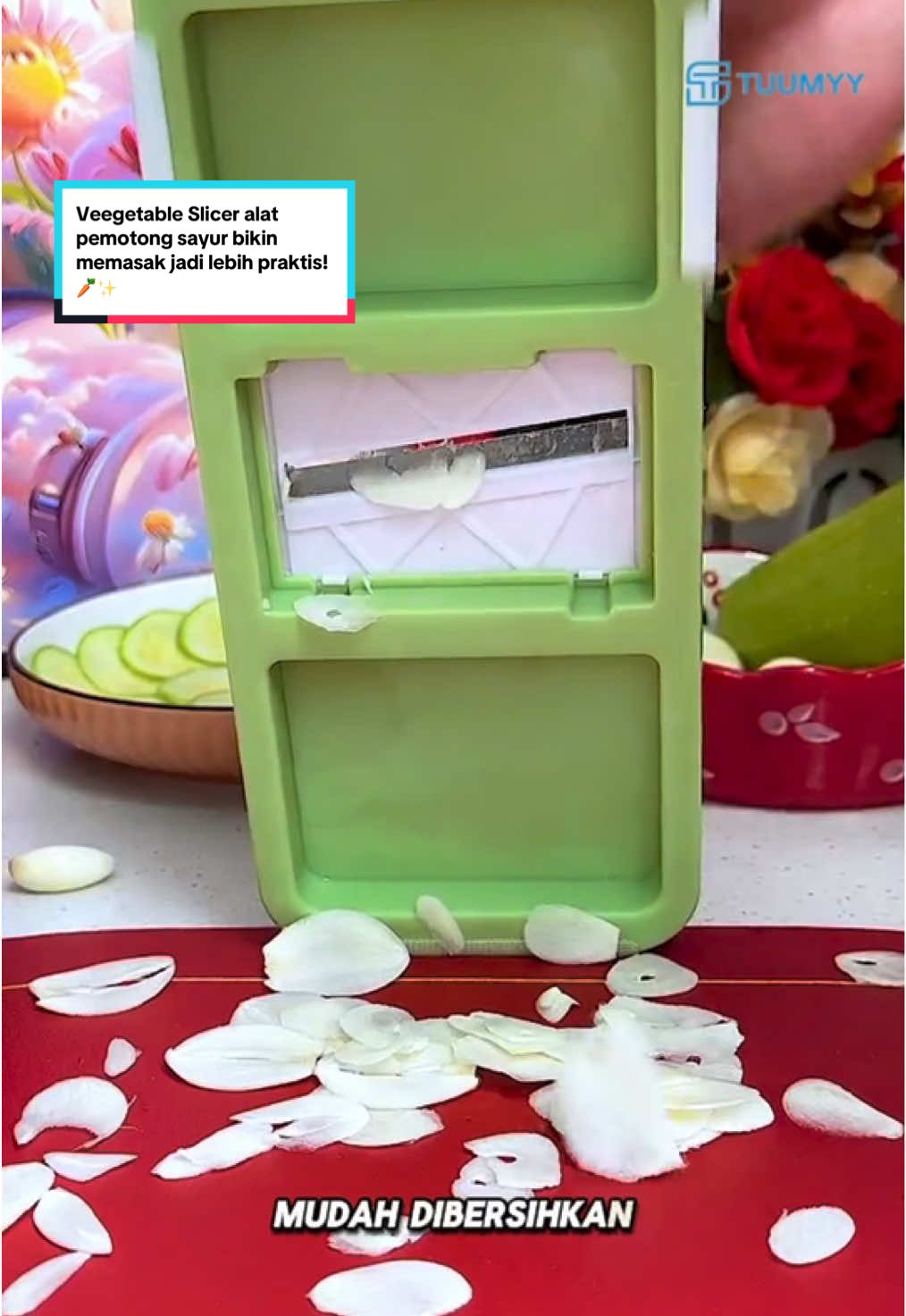 Veegetable Slicer alat pemotong sayur bikin memasak jadi lebih praktis! 🥕✨#fyp#tuumyyindonesia#vegetableslicer#alatpemotongsayur#vegetablecutter  