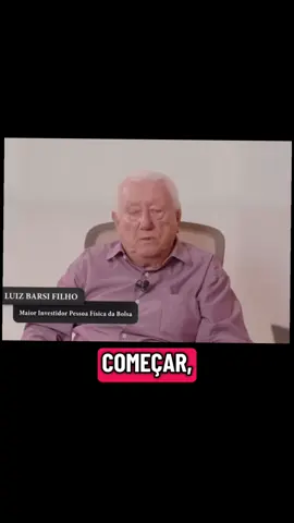 Você tem que começar! #luizbarsi #creatorsearchinsights #açoes #fundosimobiliários #investimento 