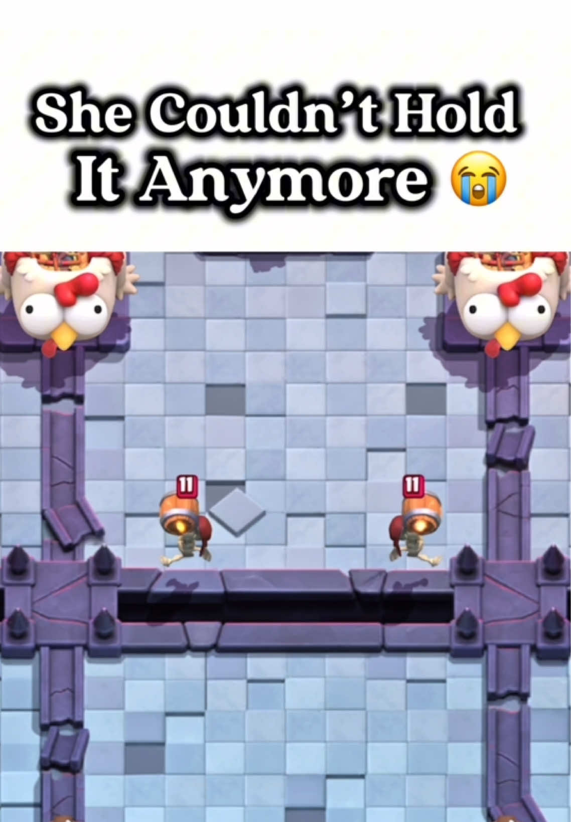 She Couldn’t Hold It Anymore 😭 | #clashroyale 