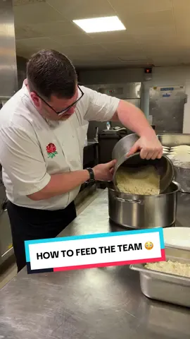It takes A LOT of food to feed this team 😳 #englandrugby #rugby @O2 
