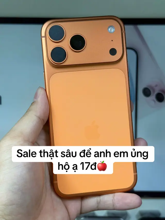 iPhone : #17promax màu cam 🍎 Dung lượng : 512GB bản ZP/A ( có khay sim ) Záaa Sale : #16_triệu_999k  pin zin 100% Tình trạng : máy thay màn chính hãng apple , máy đẹp keng khách lên đời shop thu lại bán rẻ cho ace  ✅ Bảo hành máy 1 năm , bao 1 đổi 1   ✅ Bao test kiểm tra thoải mái Ok nhận ạ 😘 ✅ Máy e bán ra cam kết nguyên zin 😍 #doicaogiare #doicaogiare #nickchinhchu Mua máy ib tiểu sử tiktok ạ  
