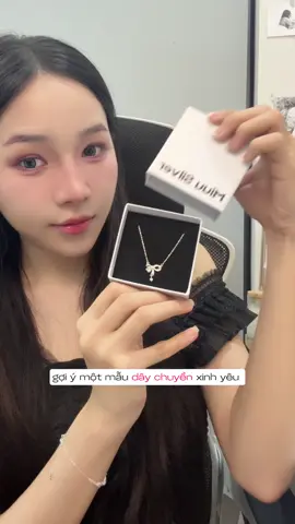 Dây chuyền xinh yêu nhà Miuu silver 🎗️✨#miuusilver #cathy04 #jelwery #daychuyennu #quatangbangai 