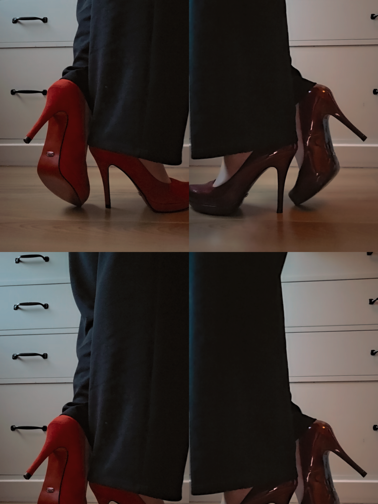 Which one do you prefer?❤️👠 #heels #buffaloheels #redheels #shoes 