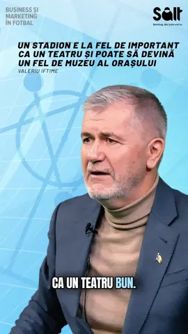 Stadionul viitorului nu e doar în tribune. Este o experiență, cultură, spectacol. 🏟️✨ #SaltBank #BancaOficialaASuperligii #ValeriuIftime #marketing #business