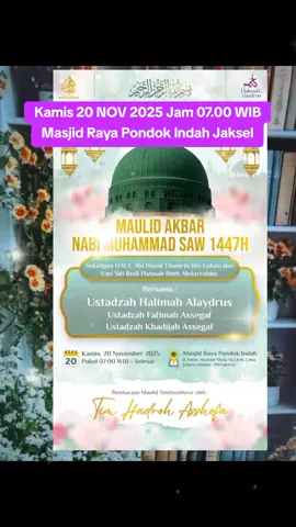 #ustadzahhalimahalaydrus #jadwalustadzahhalimahalaydrus #fypシ゚ #xyzbcafypシ #maulidnabimuhamammadsaw 