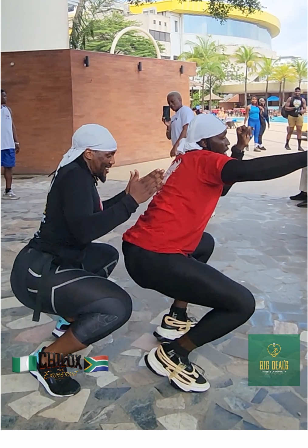 🇳🇬❤️🇿🇦 Chilox and His King @nyawolomshini @Aerobic Fitness South Africa #chiloxtheexuberant #Nigeria #kingofsquats #Southafrica #trending 