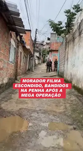 Bandidos Retornam a Complexo da Penha após mega operação. #rj #megaoperação #boperj☠️☠️ #comando 