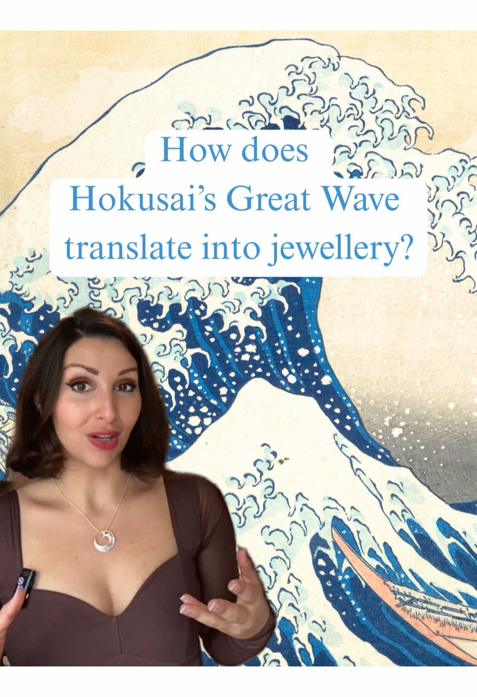 Paula Bolton Jewellery is a British, independent, family-run jewellery brand that creates unique collections inspired by iconic artists, global culture, and the endless beauty of nature. Since 1994, their jewellery has featured in museums and galleries around the world.  Paula Bolton’s Hokusai jewellery collection enables you to wear the art you love – perfect for those who appreciate handmade jewellery with meaning.  Click the LinkTree link in my bio, or head to paulabolton.com to find out more.  @paulaboltonjewellery  Katsushika Hokusai images (in the order they appear): 1. 'Under The Wave Off Kanagawa (Kanagawa Oki Nami Ura), also known as The Great Wave, from the series Thirty-six Views Of Mount Fuji (Fugaku Sanjūrokkei)' (c.1830-32) by Katsushika Hokusai, Creative Commons Zero (CC0), via The Met's Open Access Policy 2. 'Self-Portrait In The Age Of An Old Man' by Katsushika Hokusai, via Wikimedia Commons, CC0 2.0 Universal Public Domain Dedication #arttiktok #arthistory #jewellery #silverjewellery #japaneseart 