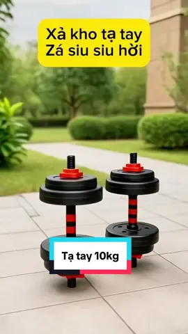 BG Việt Nam Mall- Bộ tạ tay Nhựa pvc 10kg dễ dàng tháo lắp#xuhuongtiktok #viralvideo #tataytapgym #tatay10kg 